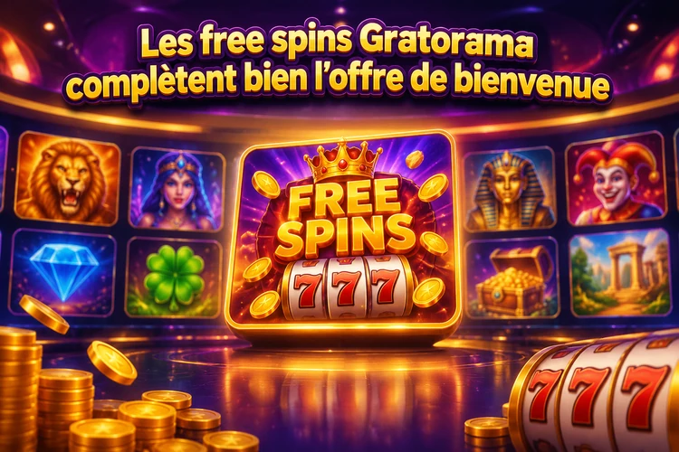 Les free spins Gratorama complètent bien l'offre de bienvenue