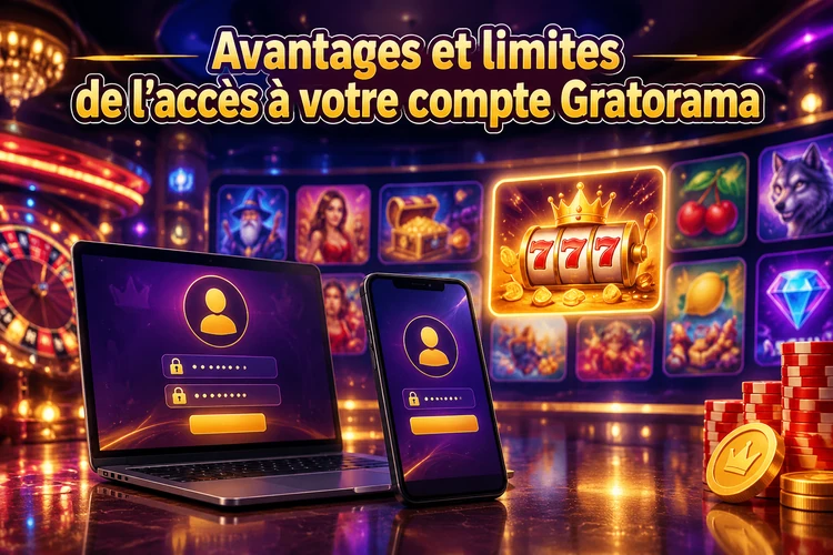 Avantages et limites de l'accès à votre compte Gratorama